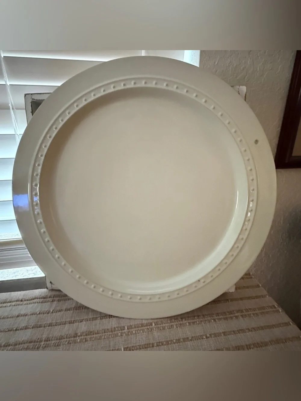RETIRED Nora Fleming Pearl Dot 15” Round Platter - Picture 1 of 4